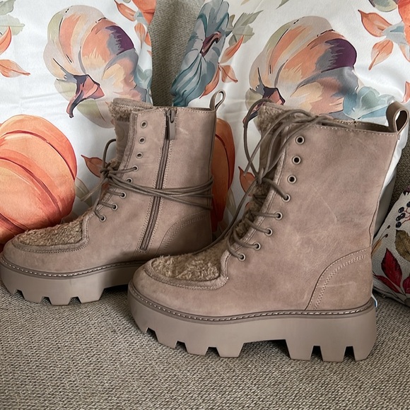 NWT Franco Sarto Women's L-Margey2 Mid Calf Boot Size: 6 COLOR: Taupe - Picture 3 of 8